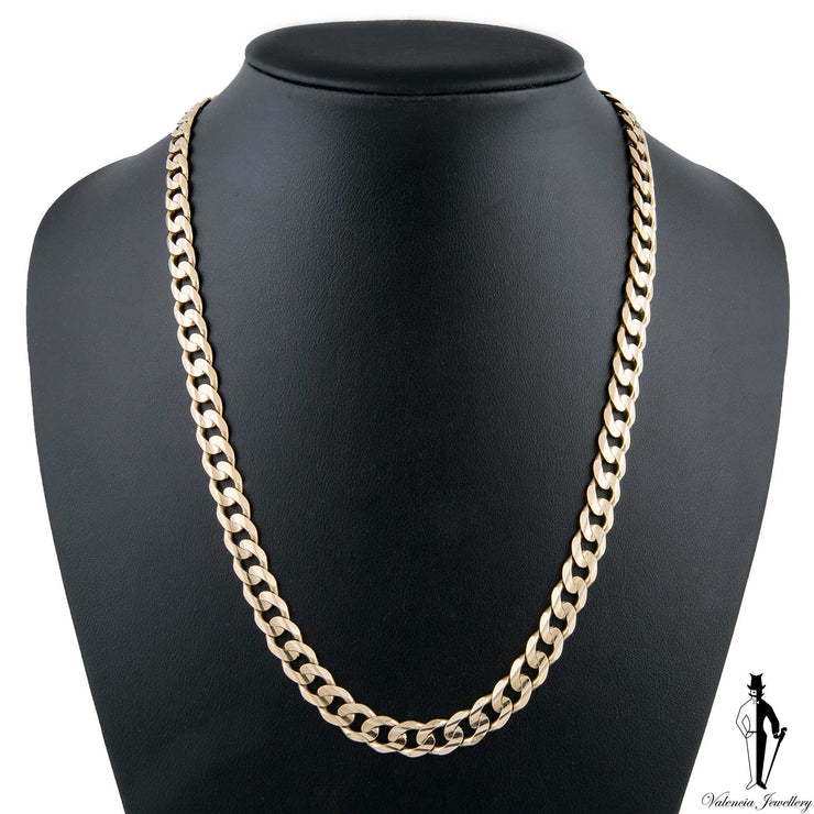 22 Inch 10K Yellow Gold Curb Link