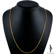 22 Inch 21K Yellow Gold Fancy Link Chain