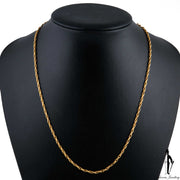 22 Inch 18K Yellow Gold Fancy Link Chain