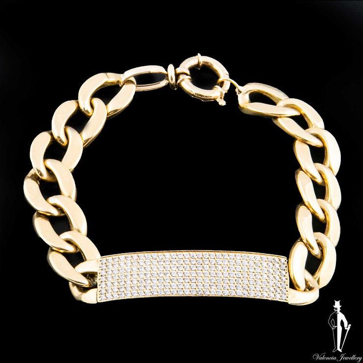 8 Inch 14K Yellow Gold Curb Link Bracelet