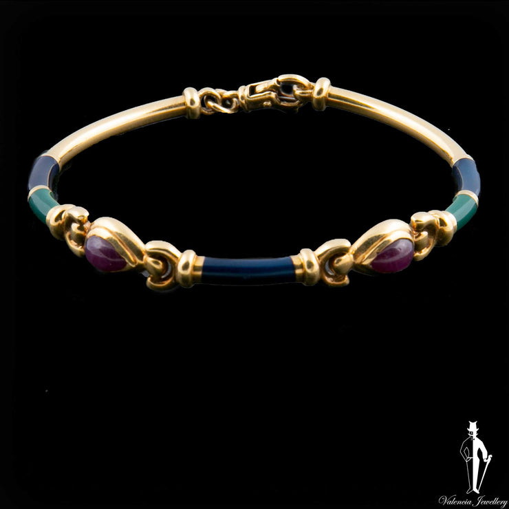 8 Inch 18K Yellow Gold Bangle