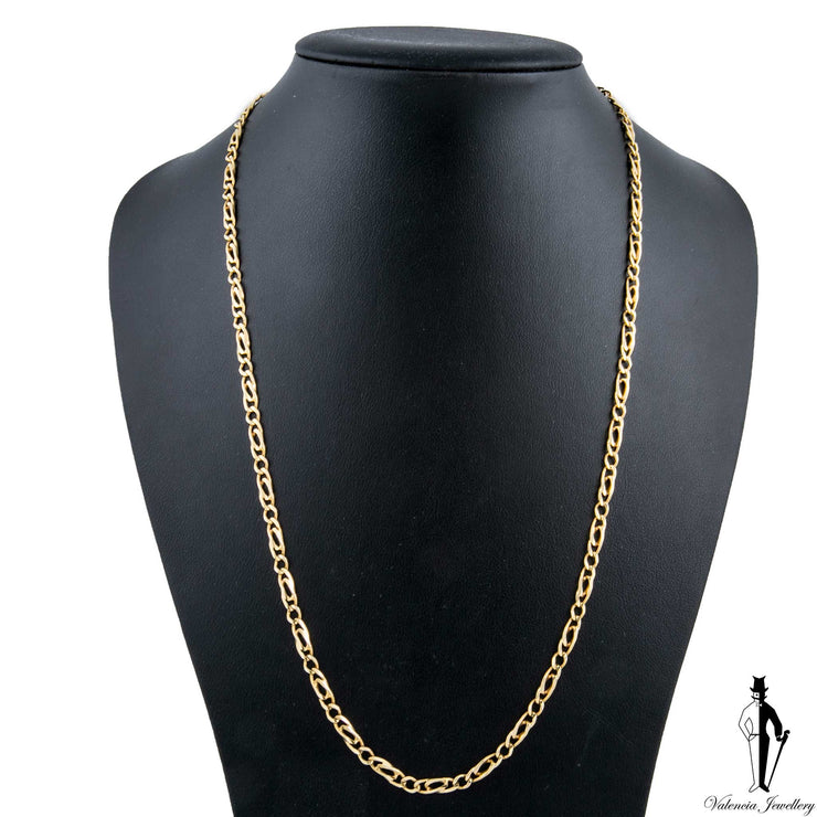 25 Inch 14K Yellow Gold Fancy Link