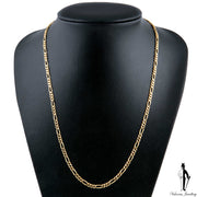 18 Inch 14K Yellow Gold Figaro Chain