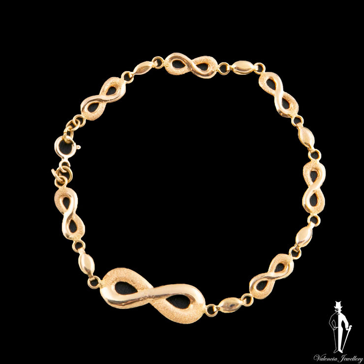 7.5" 18K Yellow Gold Fancy Link Bracelet