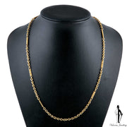 23 Inch 14K Yellow Gold Fancy Link Chain