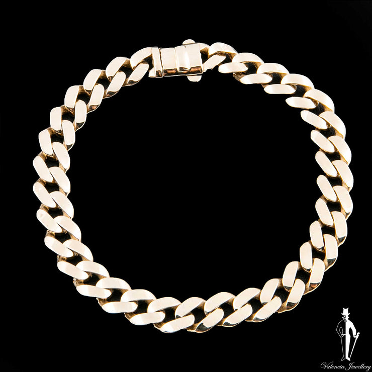 8 Inch 14K Yellow Gold Curb Link Bracelet