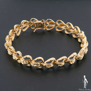 7 Inch 14K Yellow Gold Fancy Link Bracelet