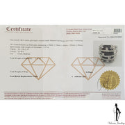 14K White Gold SI1-I1 Diamond (2.17 CT.)  Custom Onyx Ring