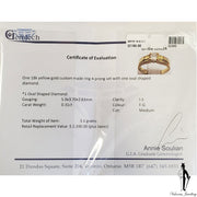 18K Yellow Gold I1 Diamond (0.31 CT.) Solitaire Engagement Ring